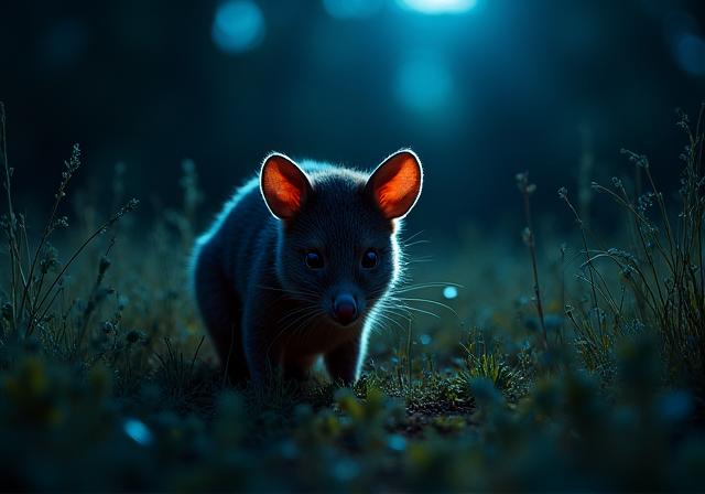 Nocturnal wildlife tracking adventure in Australian bush